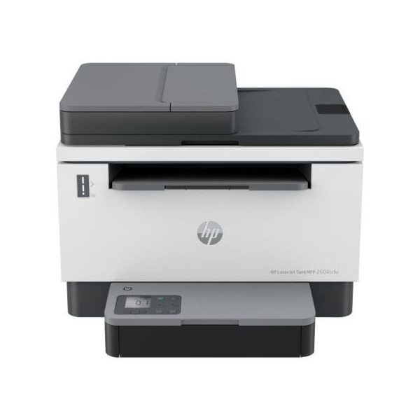 Multifunción Recargable Láser Monocromo HP Laserjet Tank 2604sdw/ WiFi/ Dúplex/ ADF/ Blanca y Negra