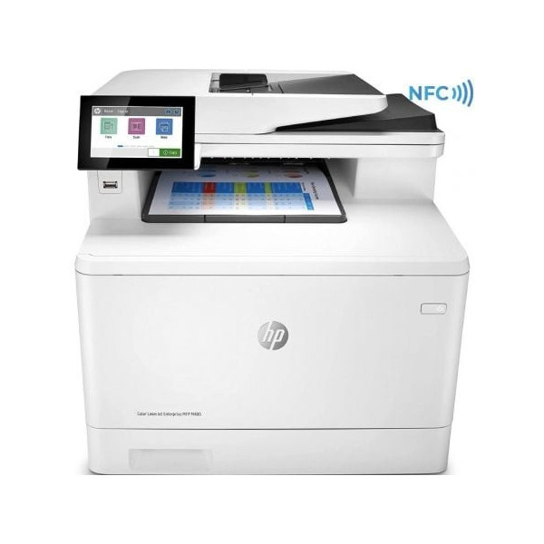 Multifunción Láser Color HP LaserJet Enterprise MFP M480F/ Fax/ Dúplex/ Blanca