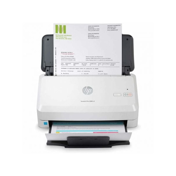 Escáner Documental HP ScanJet Pro 2000 S2 con Alimentador de Documentos ADF/ Doble cara