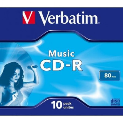 CD-R Verbatim Music 16X/ Caja-10uds