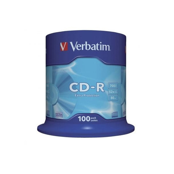 CD-R Verbatim Datalife 52X/ Tarrina-100uds