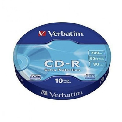 CD-R Verbatim Datalife 52X/ Tarrina-10uds