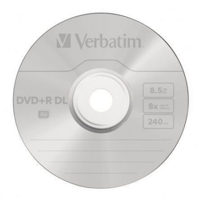 DVD+R Doble Capa Verbatim 8X/ Tarrina-25uds