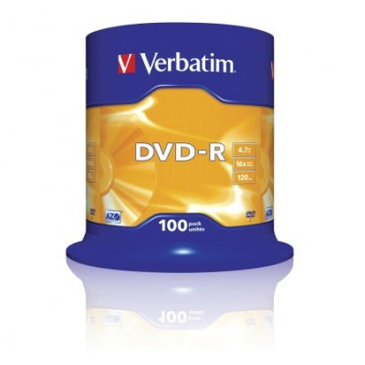 DVD-R Verbatim Advanced AZO 16X/ Tarrina-100uds