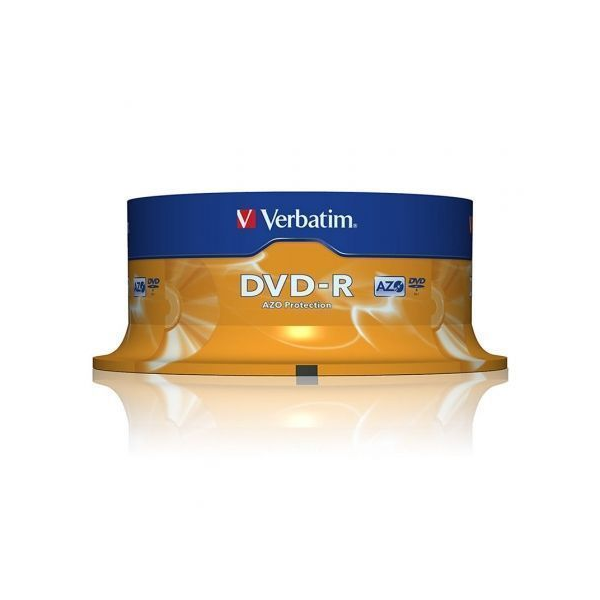 DVD-R Verbatim Advanced AZO 16X/ Tarrina-25uds