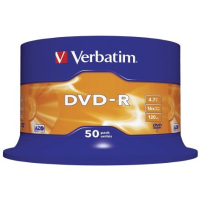 DVD-R Verbatim Advanced AZO 16X/ Tarrina-50uds