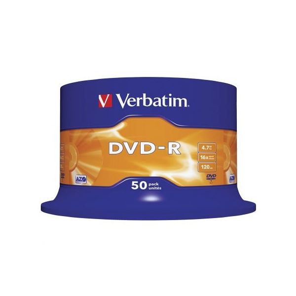 DVD-R Verbatim Advanced AZO 16X/ Tarrina-50uds