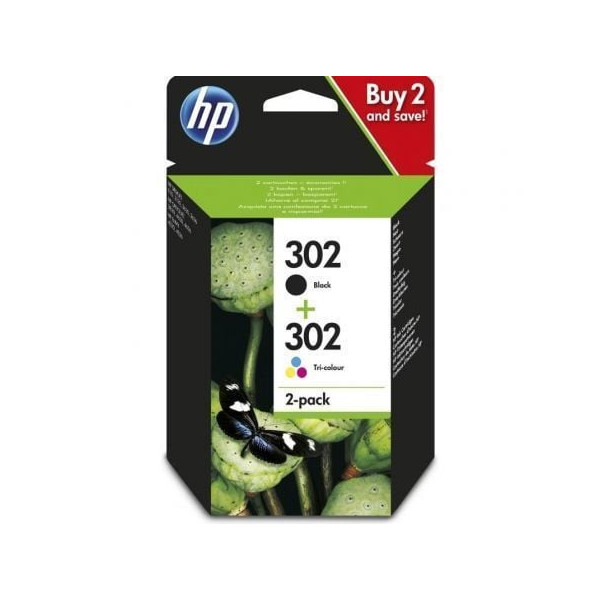 Cartucho de Tinta Original HP nº302 Multipack/ Negro/ Tricolor