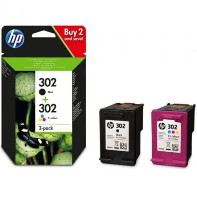 Cartucho de Tinta Original HP nº302 Multipack/ Negro/ Tricolor