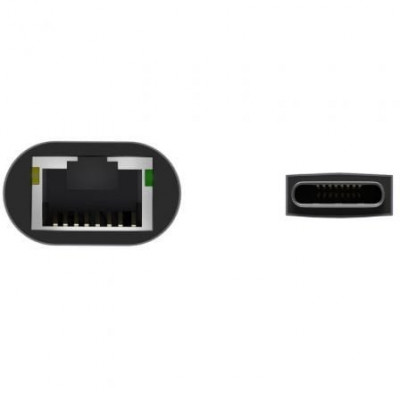 Adaptador USB Tipo-C Aisens A109-0709/ USB Tipo-C Macho - RJ45 Hembra/ 1000Mbps/ 15cm/ Gris