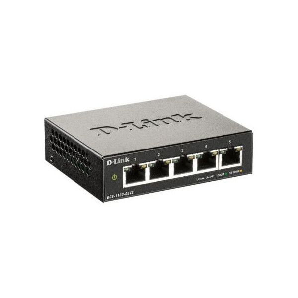 Switch D-Link DGS-1100-05V2 5 Puertos/ RJ-45 10/100/1000