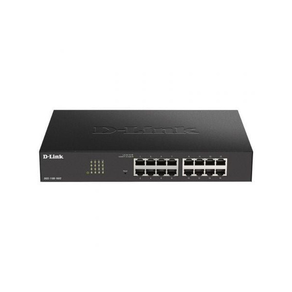 Switch Gestionable D-Link DGS-1100-16V2 16 Puertos/ RJ-45 Gigabit 10/100/1000