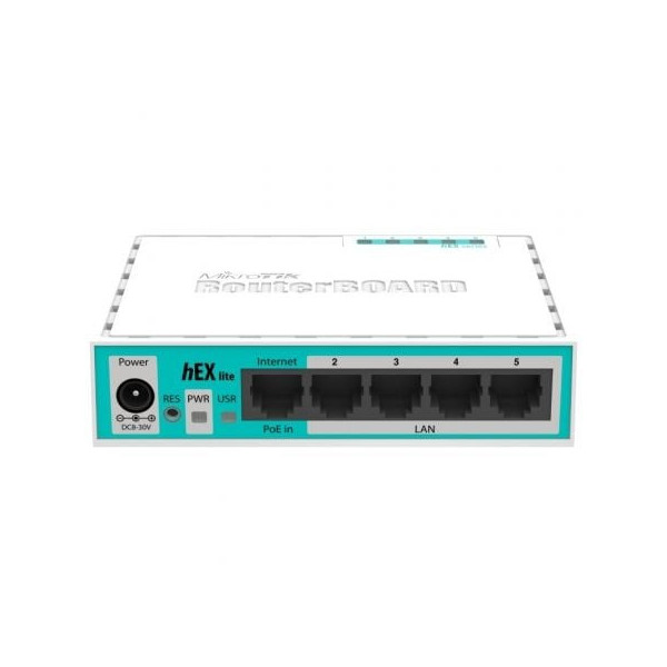 Router Mikrotik Hex Lite RB750R2 5 Puertos/ RJ45 10/100/ PoE