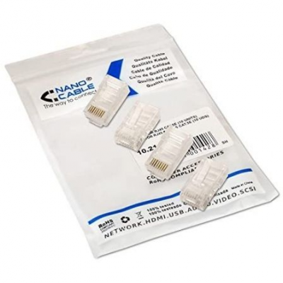 Conector RJ45 Nanocable 10.21.0101/ Cat.5e/ 10 uds