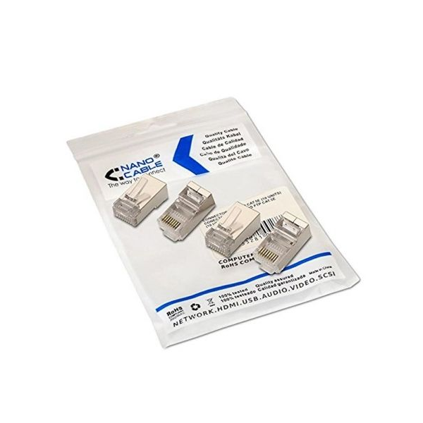 Conector RJ45 Nanocable 10.21.0103/ Cat.5e/ 10 uds