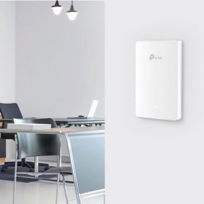 Punto de Acceso Inalámbrico TP-Link Omada EAP615-WALL/ WiFi 6/ PoE/ 1800Mbps/ 2.4GHz 5GHz/ Antenas de 4dBi/ WiFi 802.11 ax/ac/a/