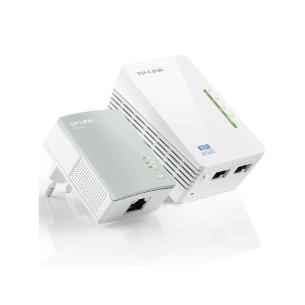 Adaptador Powerline TPLink WPA4220Kit 500Mbps/ Alcance 300m/ Pack de 2