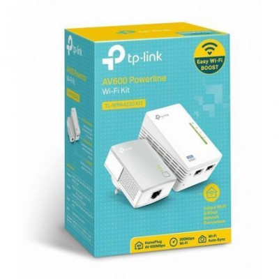 Adaptador Powerline TPLink WPA4220Kit 500Mbps/ Alcance 300m/ Pack de 2