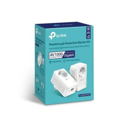 Adaptador Powerline TPLink TL-PA7017P KIT AV1000 1000Mbps/ Alcance 300m/ Pack de 2