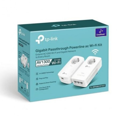 Adaptador Powerline TPLink AV1300 1300Mbps/ Alcance 300m/ Pack de 2