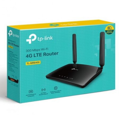 Router Inalámbrico 4G TP-Link TL-MR6400 300Mbps/ 2.4GHz/ 2 Antenas/ WiFi 802.11b/g/n