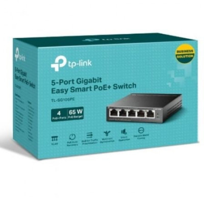 Switch TP-Link TL-SG105PE 5 Puertos/ RJ-45 10/100/1000 PoE