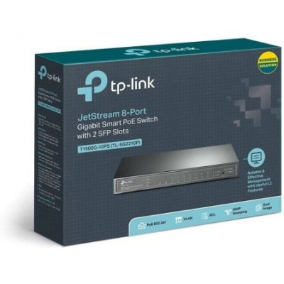 Switch TP-Link Smart Gigabit TL-SG2210P 10 Puertos/ RJ-45 10/100/1000 PoE/ SFP