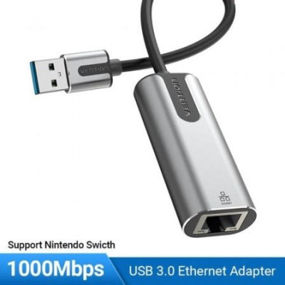 Adaptador USB 3.0 - RJ45 Vention CEWHB/ 1000Mbps