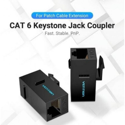 Conector RJ45 Vention IPGB0 Cat6 UTP/ Negro