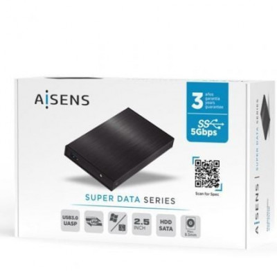 Caja Externa para Disco Duro de 2.5" Aisens ASE-2523B/ USB 3.0