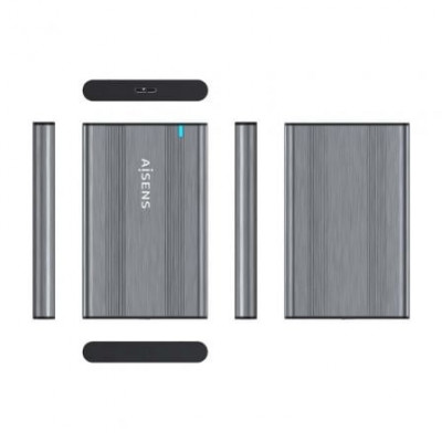 Caja Externa para Disco Duro de 2.5" Aisens ASE-2526GR/ USB 3.1/ Sin tornillos