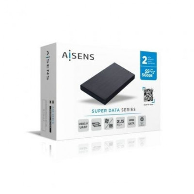 Caja Externa para Disco Duro de 2.5" Aisens ASE-2530B/ USB 3.1