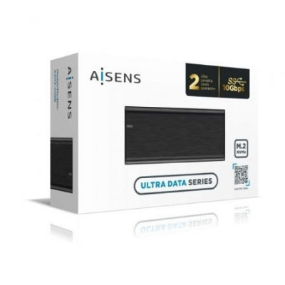 Caja Externa para Disco SSD M.2 NVMe Aisens ASM2-008B/ USB 3.1 Gen2/ Sin Tornillos