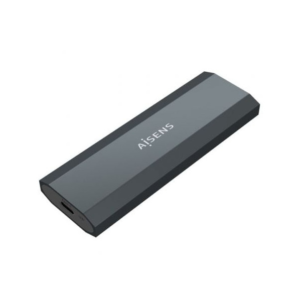 Caja Externa para Disco SSD M.2 SATA/NVMe Aisens ASM2-018GR/ USB 3.1/ Sin tornillos