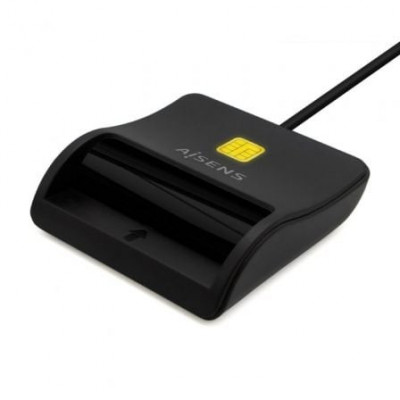 Lector de DNI USB Tipo-C Aisens ASCR-SN03C-BK/ Negro