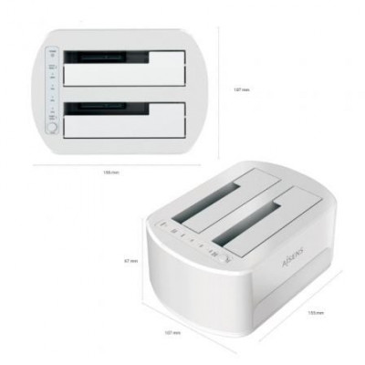 Docking Station para Discos Duros Aisens ASDS-D02W