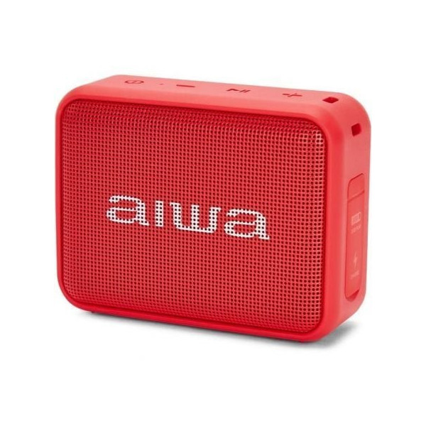 Altavoz con Bluetooth Aiwa BS-200RD/ 6W/ 1.0/ Rojo