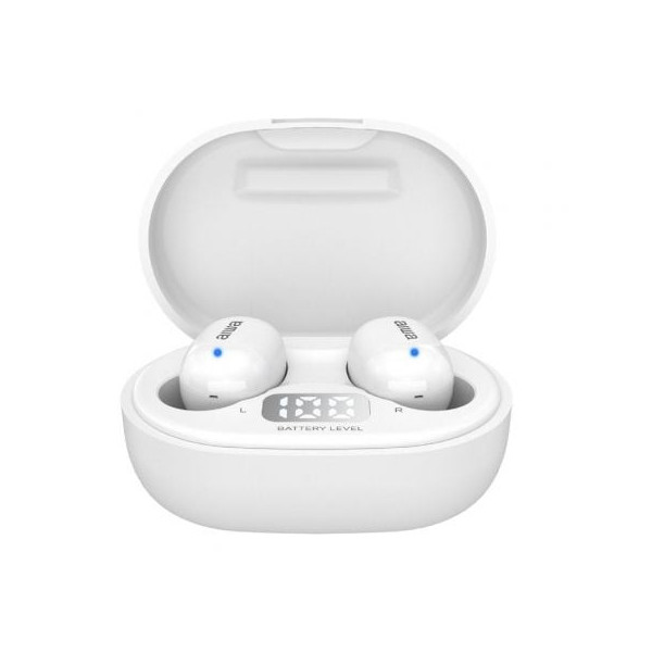 Auriculares Bluetooth Aiwa EBTW-150WTMKII con estuche de carga/ Autonomía 3h/ Blancos