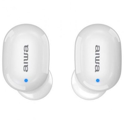 Auriculares Bluetooth Aiwa EBTW-150WTMKII con estuche de carga/ Autonomía 3h/ Blancos