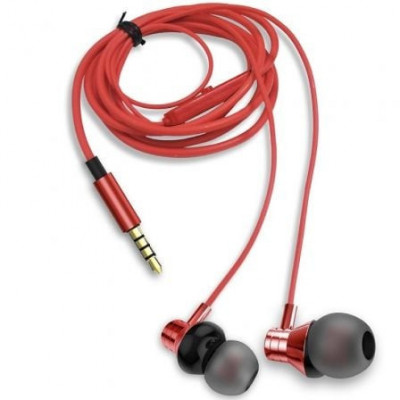 Auriculares Intrauditivos Aiwa ESTM-50RD/ con Micrófono/ Jack 3.5/ Rojo