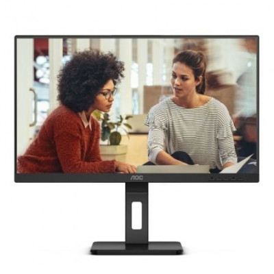 Monitor AOC 24E3QAF 23.8"/ Full HD/ Multimedia/ Regulable en altura/ Negro