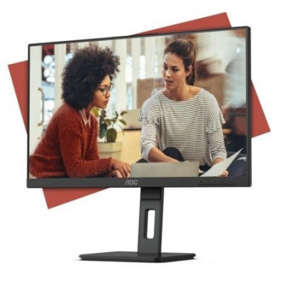 Monitor AOC 24E3QAF 23.8"/ Full HD/ Multimedia/ Regulable en altura/ Negro