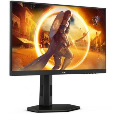 Monitor Gaming AOC 24G4X 23.8"/ Full HD/ 0.5ms/ 180Hz/ IPS/ Regulable en altura/ Multimedia/ Negro