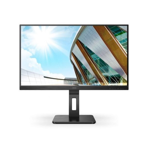 Monitor Profesional AOC 24P2QM 23.8"/ Full HD/ Multimedia/ Regulable en altura/ Negro