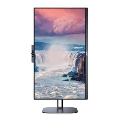 Monitor Profesional AOC 24V5CW/BK 23.8"/ Full HD/ Webcam/ Multimedia/ Regulable en altura/ Negro