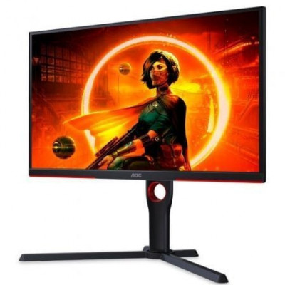 Monitor Gaming AOC 25G3ZM/BK 24.5"/ Full HD/ 0.5ms/ 240Hz/ VA/ Regulable en altura/ Negro y Rojo