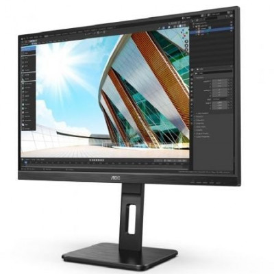 Monitor Profesional AOC 27P2Q 27"/ Full HD/ Multimedia/ Regulable en altura/ Negro