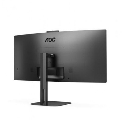 Monitor Profesional Curvo Ultrapanorámico AOC CU34V5CW/BK 34"/ UWQHD/ Multimedia/ Regulable en altura/ Negro