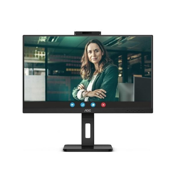 Monitor Profesional AOC Q27P3CW 27"/ QHD/ Webcam/ Multimedia/ Regulable en altura/ Negro