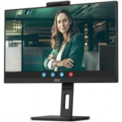 Monitor Profesional AOC Q27P3CW 27"/ QHD/ Webcam/ Multimedia/ Regulable en altura/ Negro